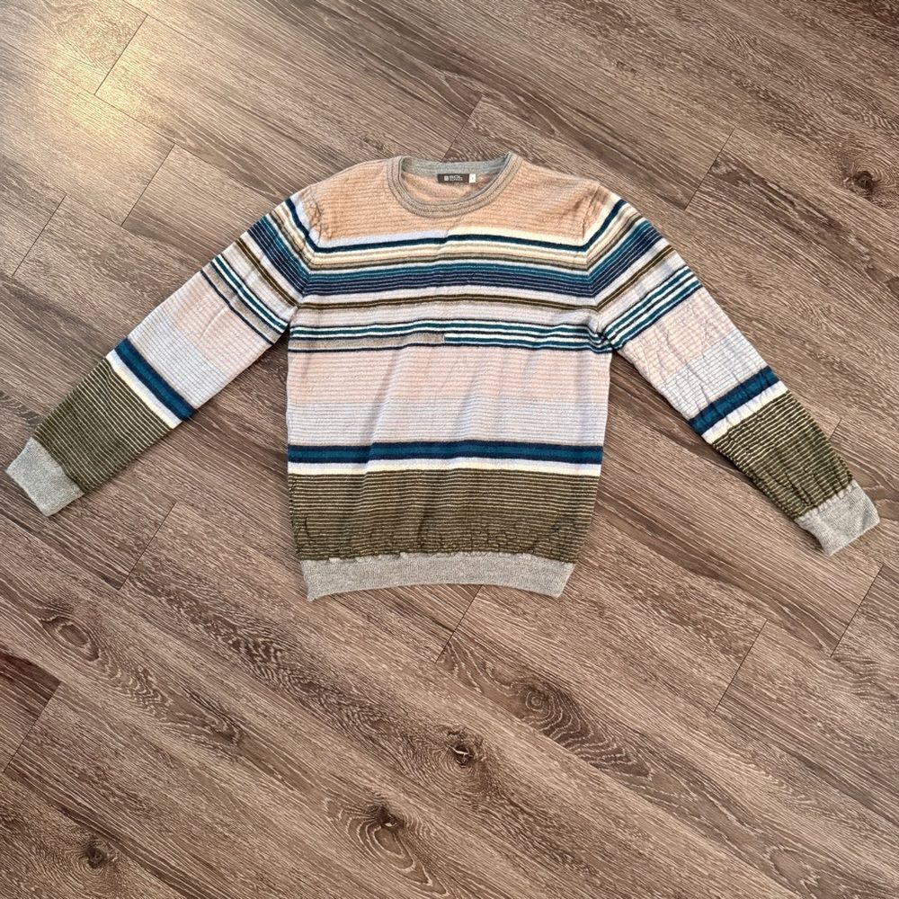 Sol Alpaca Men’s Baby Alpaca Striped Sweater